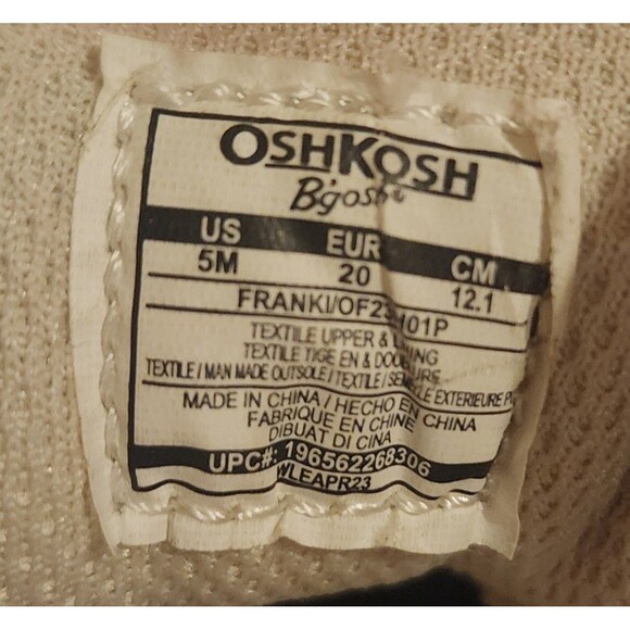 OshKosh B’gosh Franki Toddler Boys' Ankle Boots 5M - Picture 5 of 7